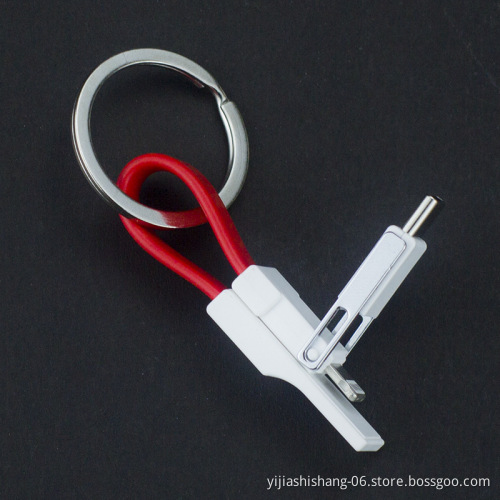 Yijiashishang 2019 Hot Christmas Promotion Gifts 3 in 1 Magnetic keychain usb data charging cable